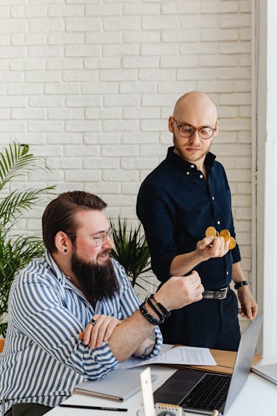 Fire safety technician inspecting commercial fire alarm system