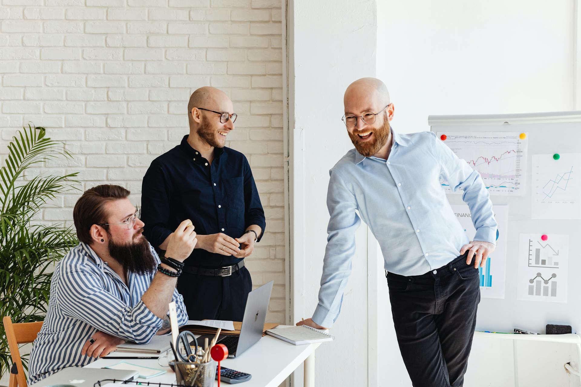 Businessmen Inside an Office