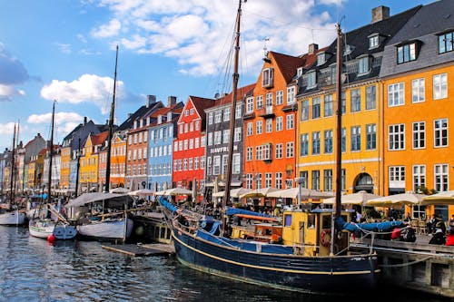 คลังภาพถ่ายฟรี ของ nyhavn, การท่องเที่ยว, คลอง