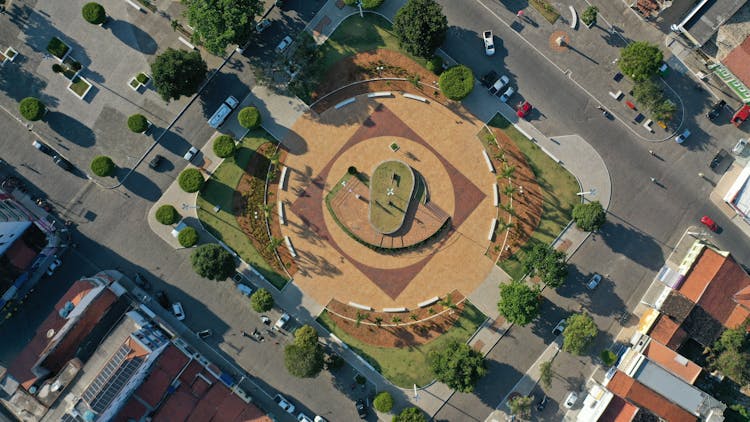 Aerial Shot Of A Monument