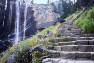 The Vernal Falls Near the Mist Trail