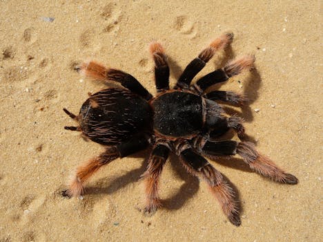 Brown and Black Tarantula