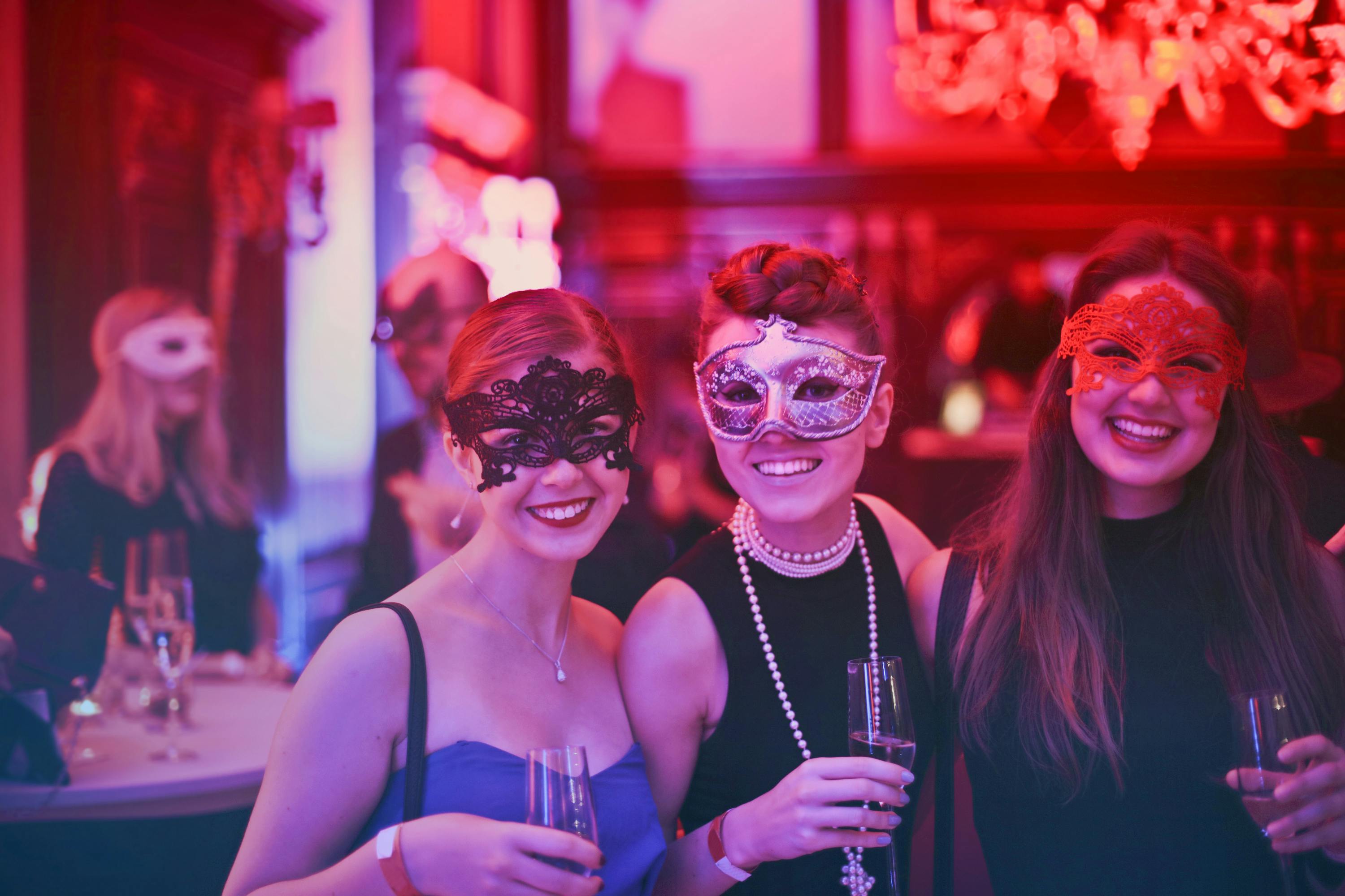 photo of women wearing masks