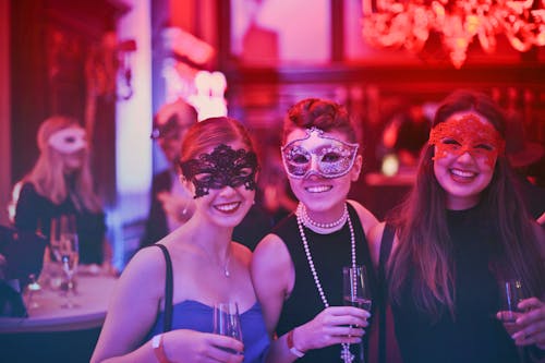 Free Photo of Women Wearing Masks Stock Photo