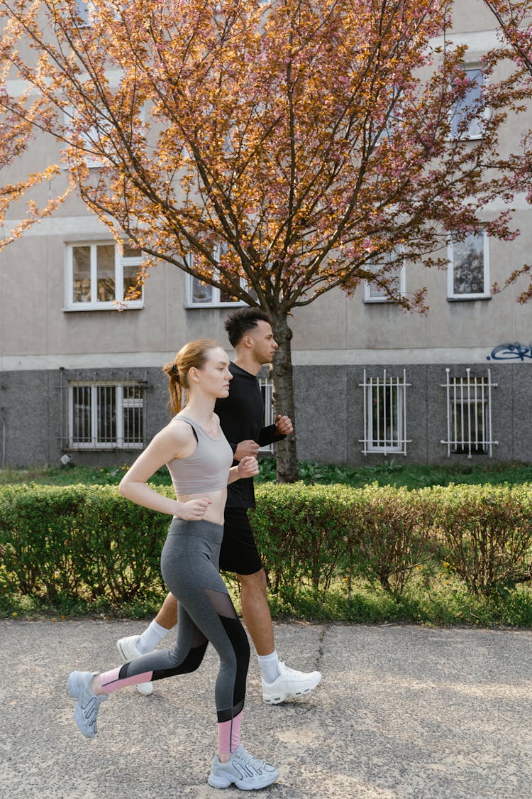 
A Couple Jogging Together