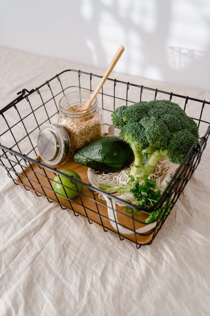Assortment of fresh fruits and vegetables, symbolizing healthy liver foods