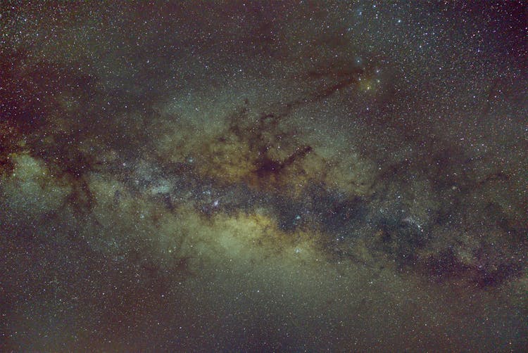 The Milky Way Galaxy In The Night Sky 