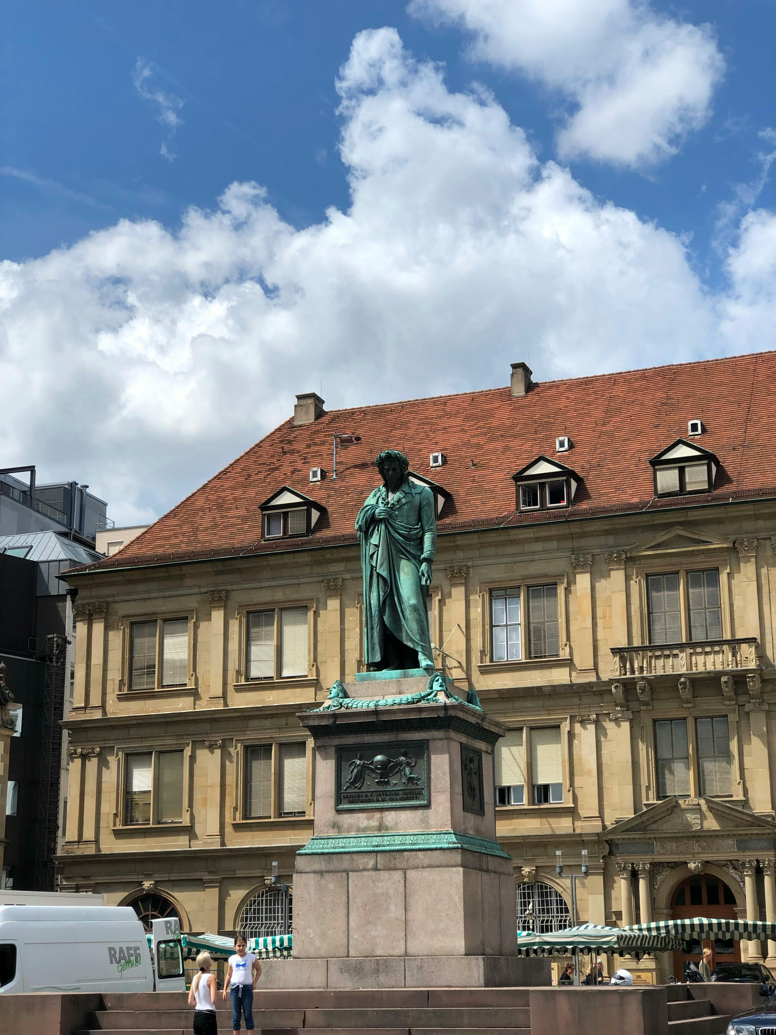 The Schiller Monument In Stuttgart · Free Stock Photo