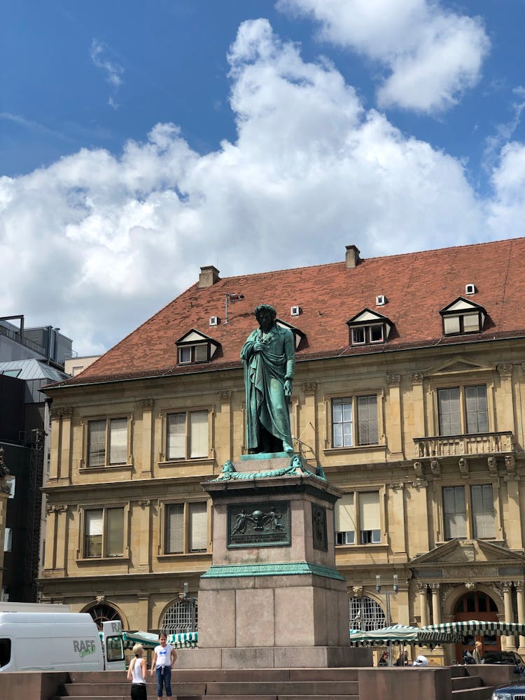 The Schiller Monument In Stuttgart