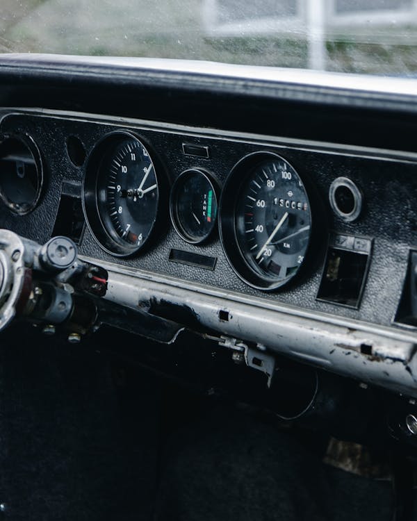 Instrument Panel of a Classic Car · Free Stock Photo