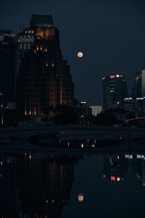 Kostenloses Stock Foto zu abend, brücke, fluss