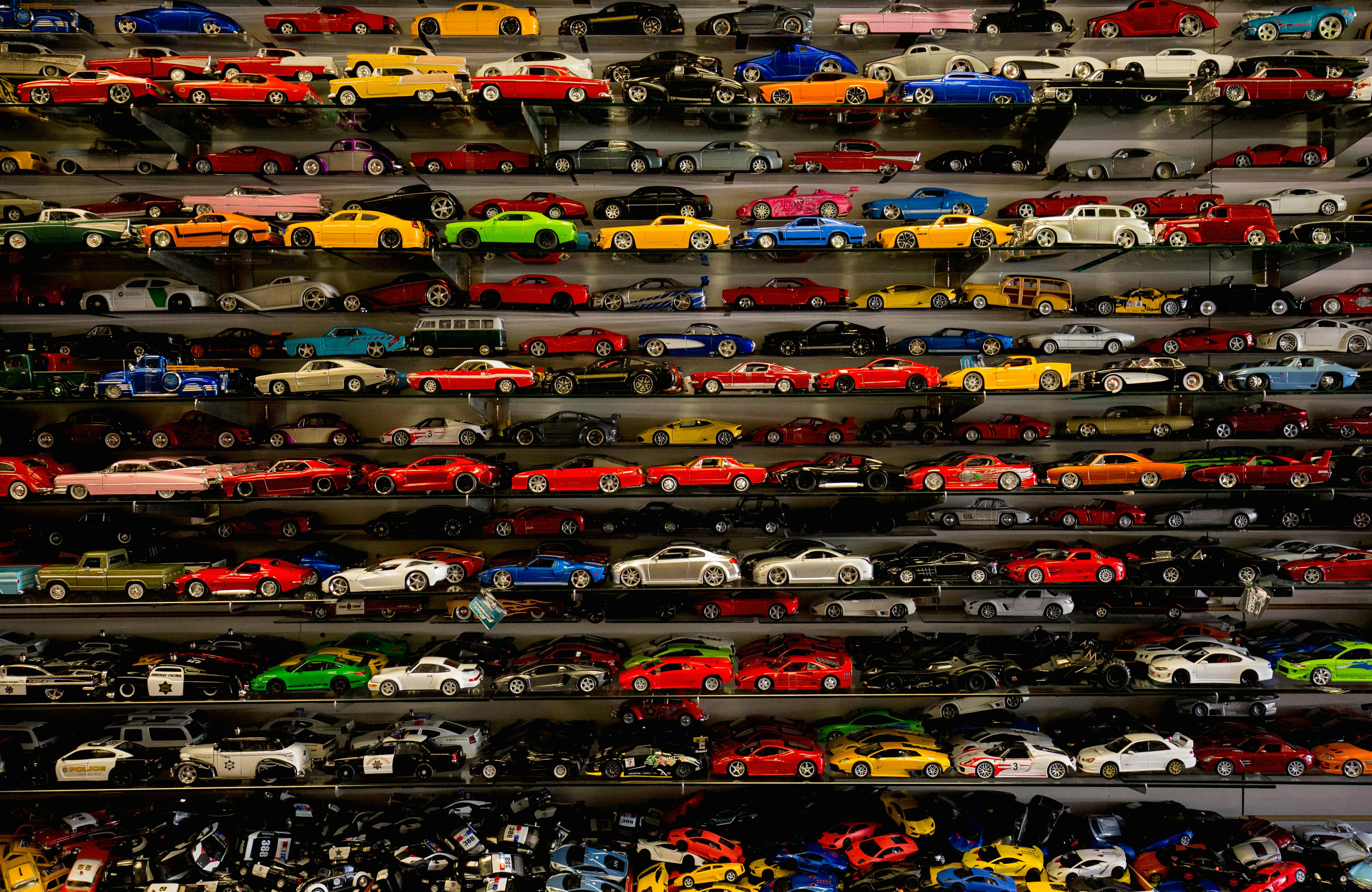 Free stock photo of model cars, shop window, toys
