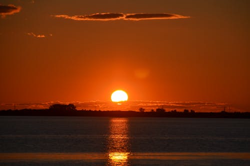 和平的, 日落, 海 的 免费素材图片