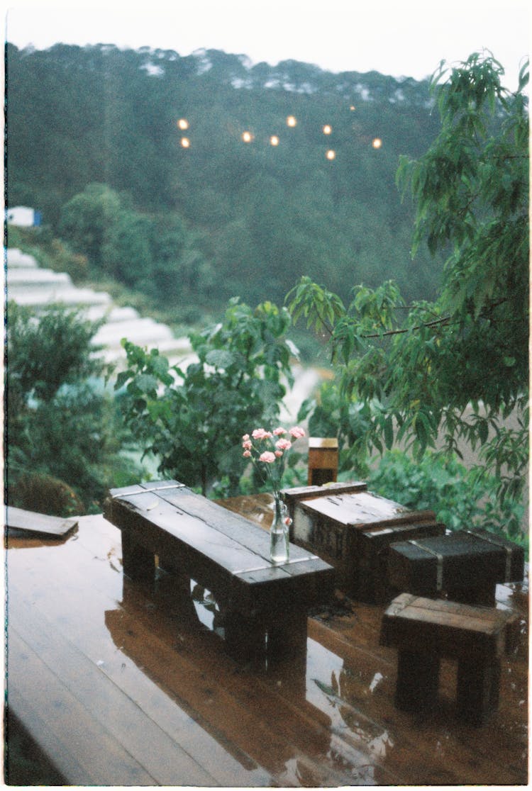 Photo Of Outdoor Patio Deck After The Rain