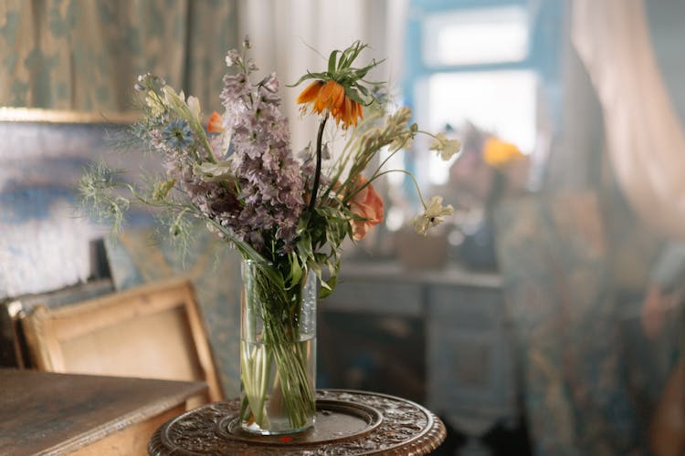 Withered Flowers On A Vase