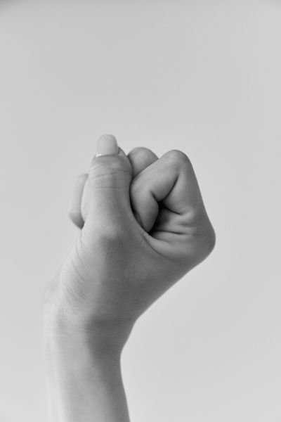 Clenched fist detail