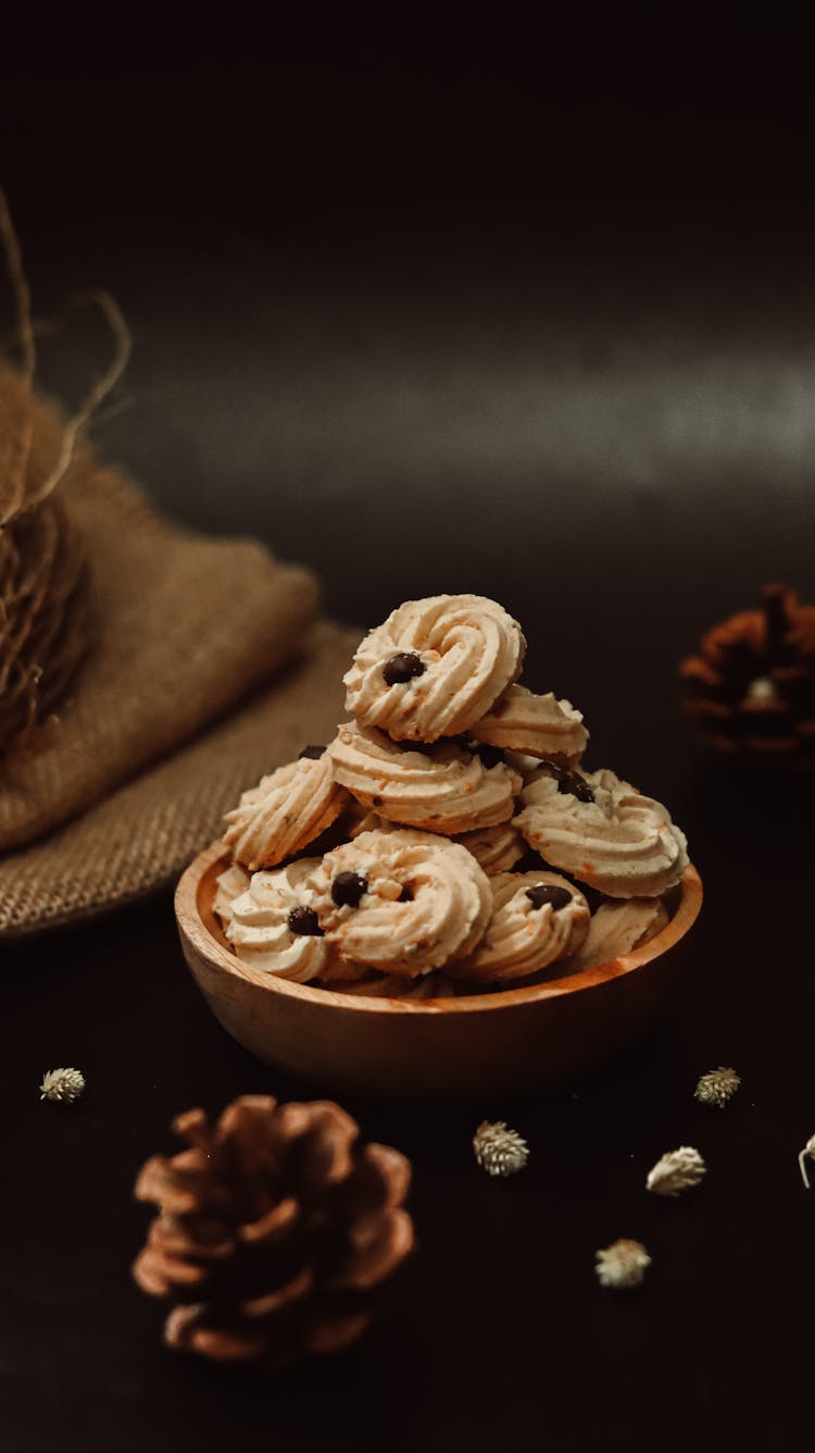 Twirl Cookies In A Bowl