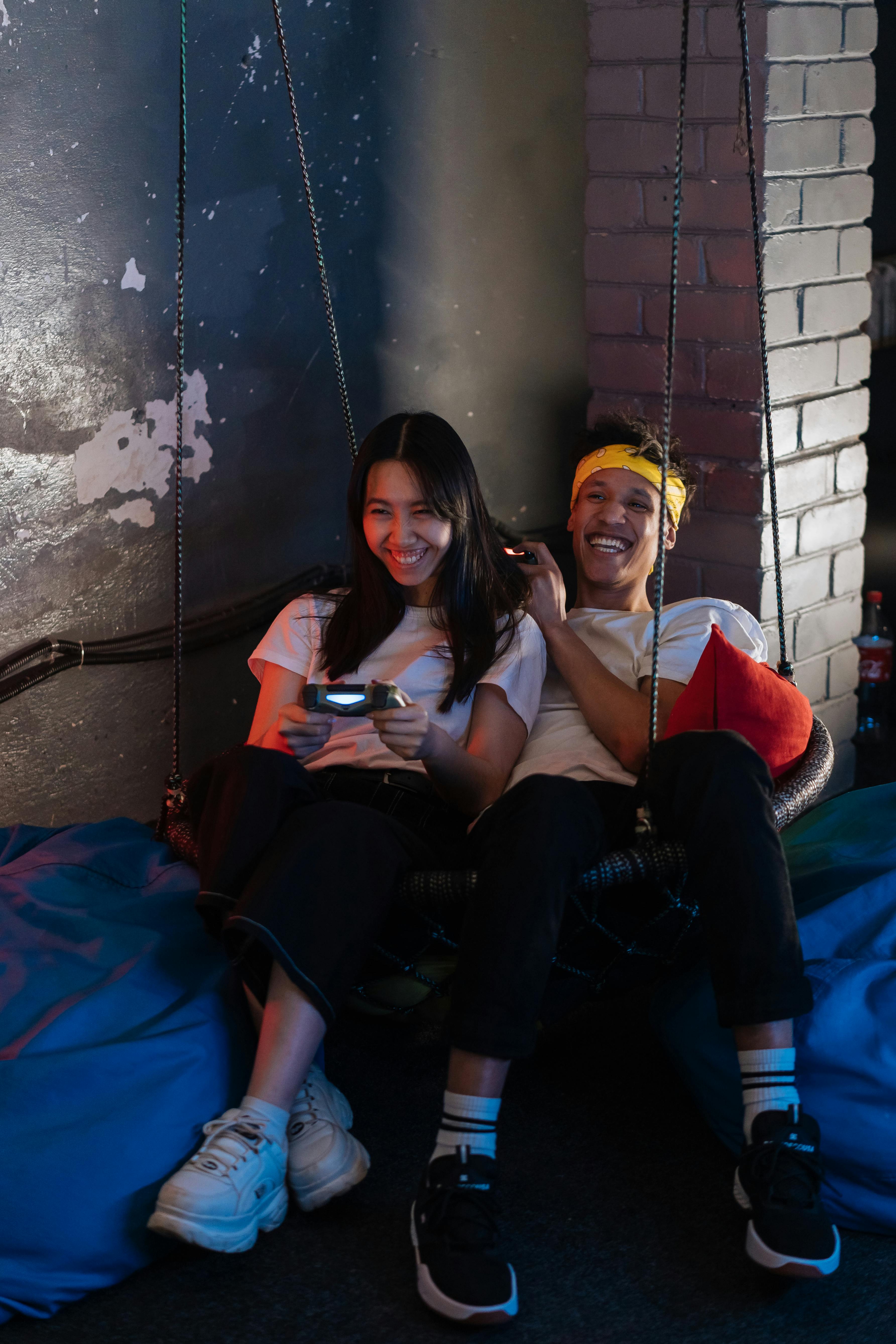 Man and Woman Playing Video Games · Free Stock Photo