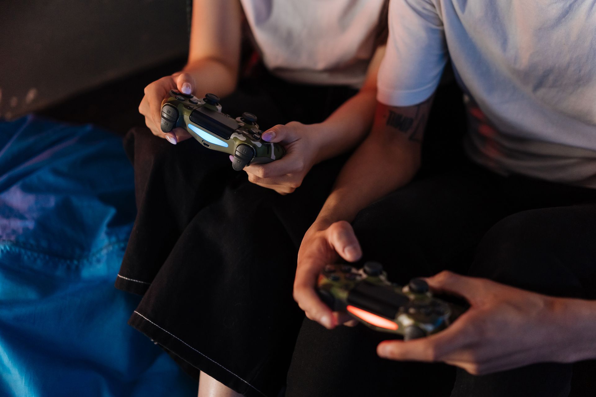 A Person Holding a Game Controller