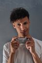 Man Holding a Game Controller