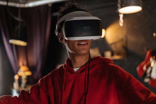 Fotos de stock gratuitas de adentro, casco de realidad virtual, gamer