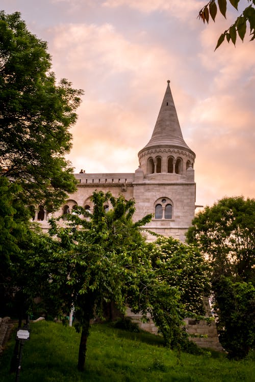 The Fisherman's Bastion Tower on a Castle in Budapest