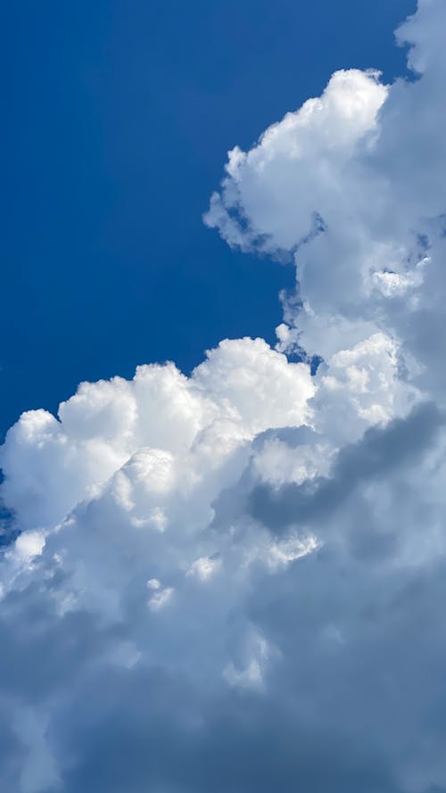Fotobanka s bezplatnými fotkami na tému atmosféra, biele-oblaky, modrá obloha