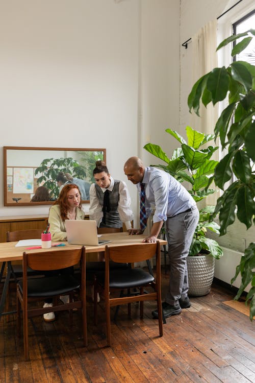 Free Business People Inside the Office Working Together Stock Photo