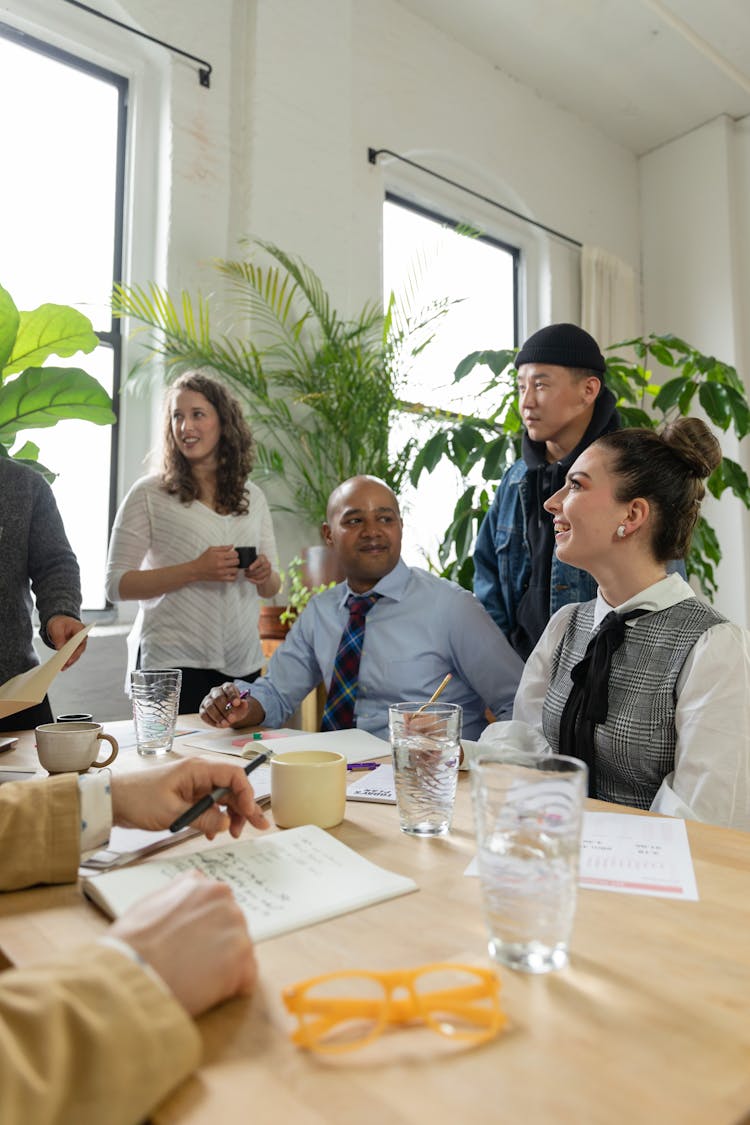 Colleagues In A Business Meeting