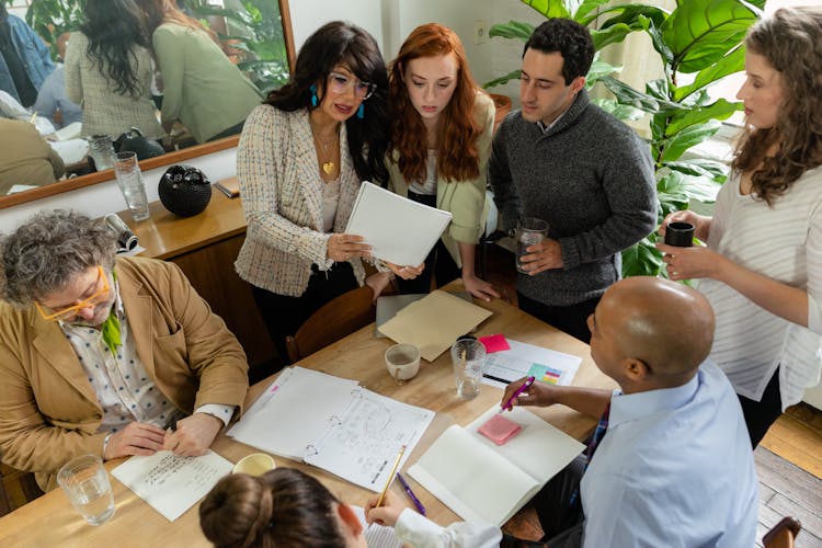 Colleagues Planning Together