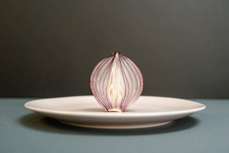 Sliced Onion On A Plate