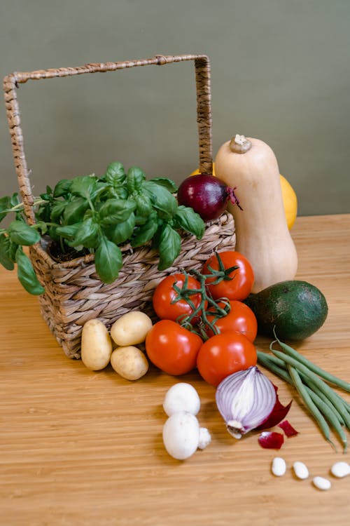 Free Different Kinds of Fresh Vegetables Stock Photo