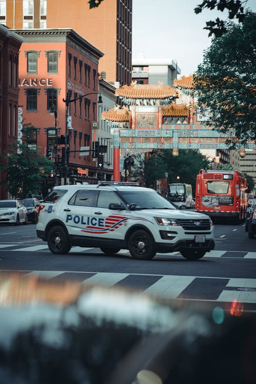 Free stock photo of chinatown, police, police car Stock Photo