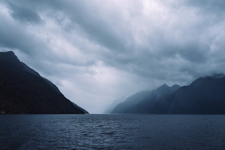 Coastal Mountains On A Cloudy Day