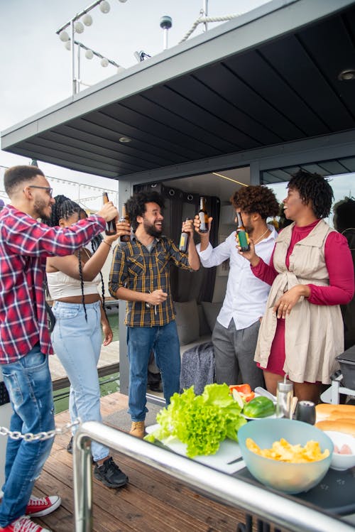 People Having a Party on a Yacht