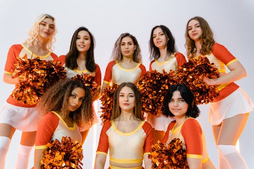 Free Women in a Cheerleading Squad Stock Photo