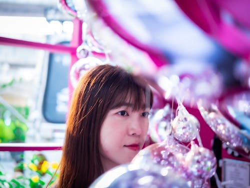 Free stock photo of balloon, girl, pink