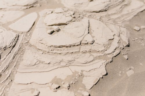 Beige Ground with Stone and Sand Texture