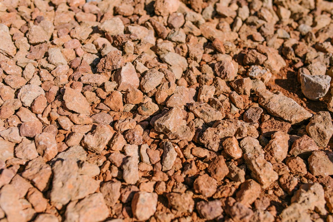 Brown Stone Fragments in Close Up Shot · Free Stock Photo