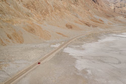 汽車, 沙漠, 無人空拍機 的 免费素材图片