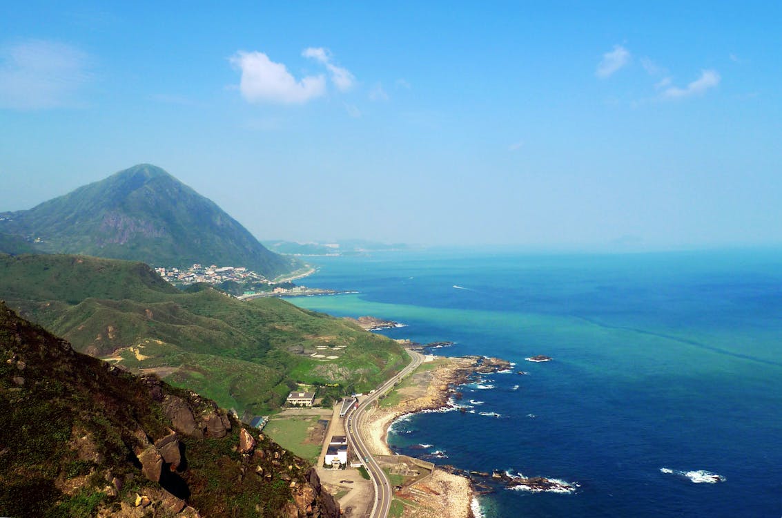 Free stock photo of aerial view, bay, beach