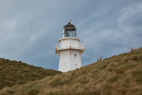 Free Concrete Lighthouse on Hills Stock Photo
