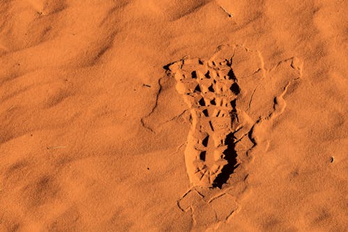 Photo of Right Footprint on Sand