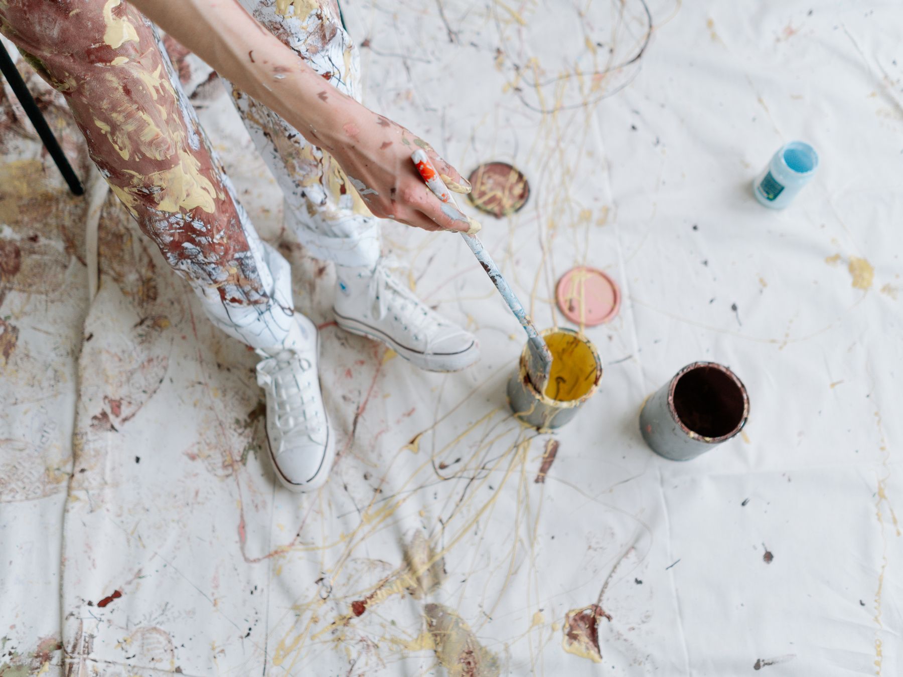 House Painting in Barnes Cray — careful masking before painting begins