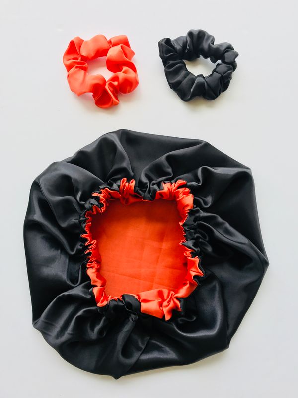 Satin bonnets and scrunchies