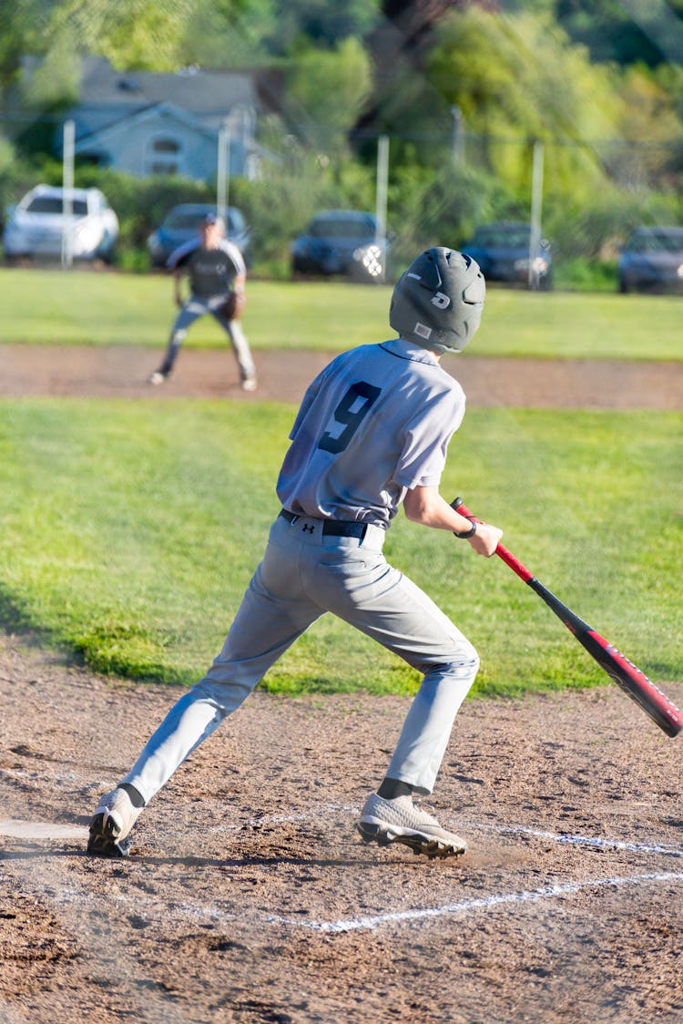 
A Boy Playing Baseball