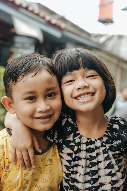 Kids Smiling at the Camera