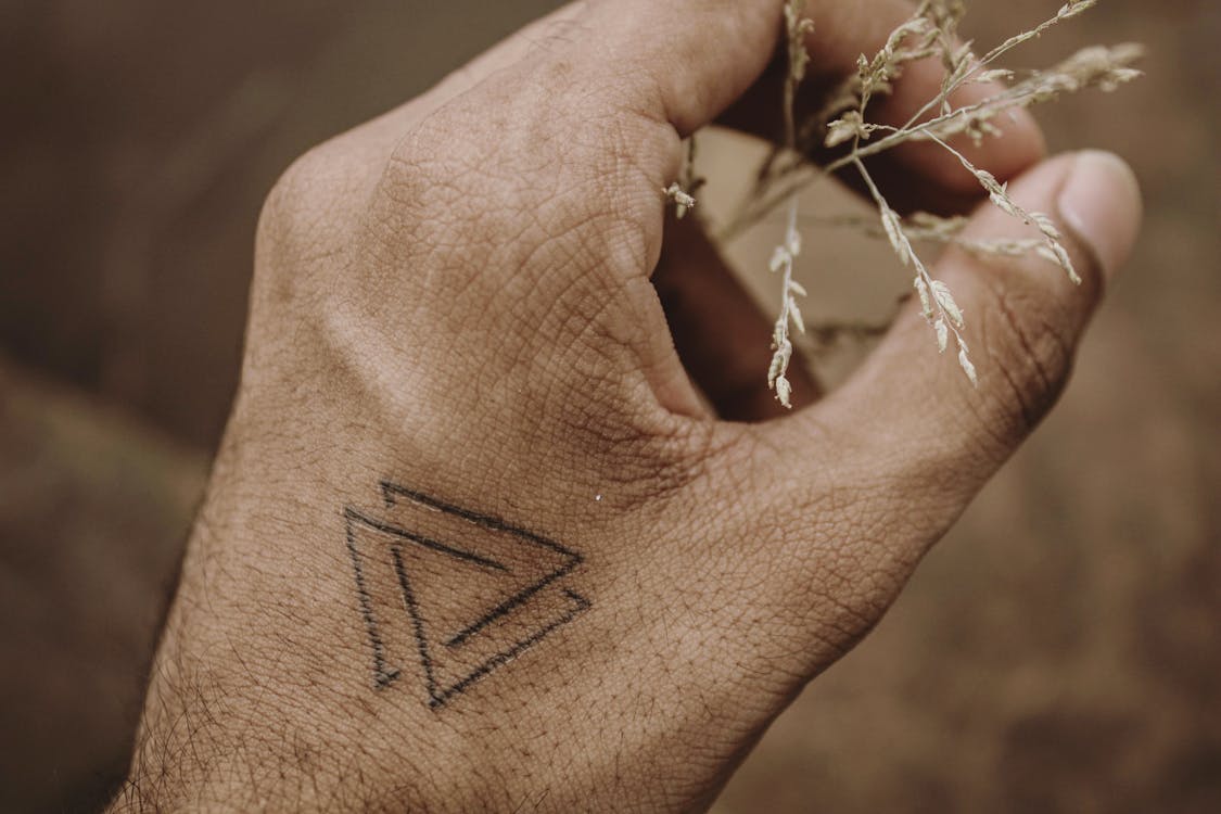 triangle wrist tattoo