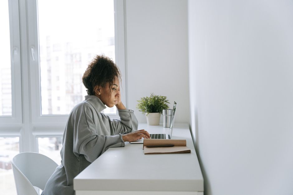 small apartment desk candid lifestyle lifestyle photo 2