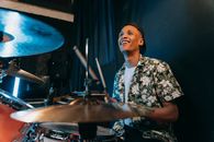 A Musician Playing the Drums